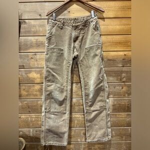 VTG Carhartt Carpenter Dungarees Double Knee Work Garden Outdoor Pants Size 4